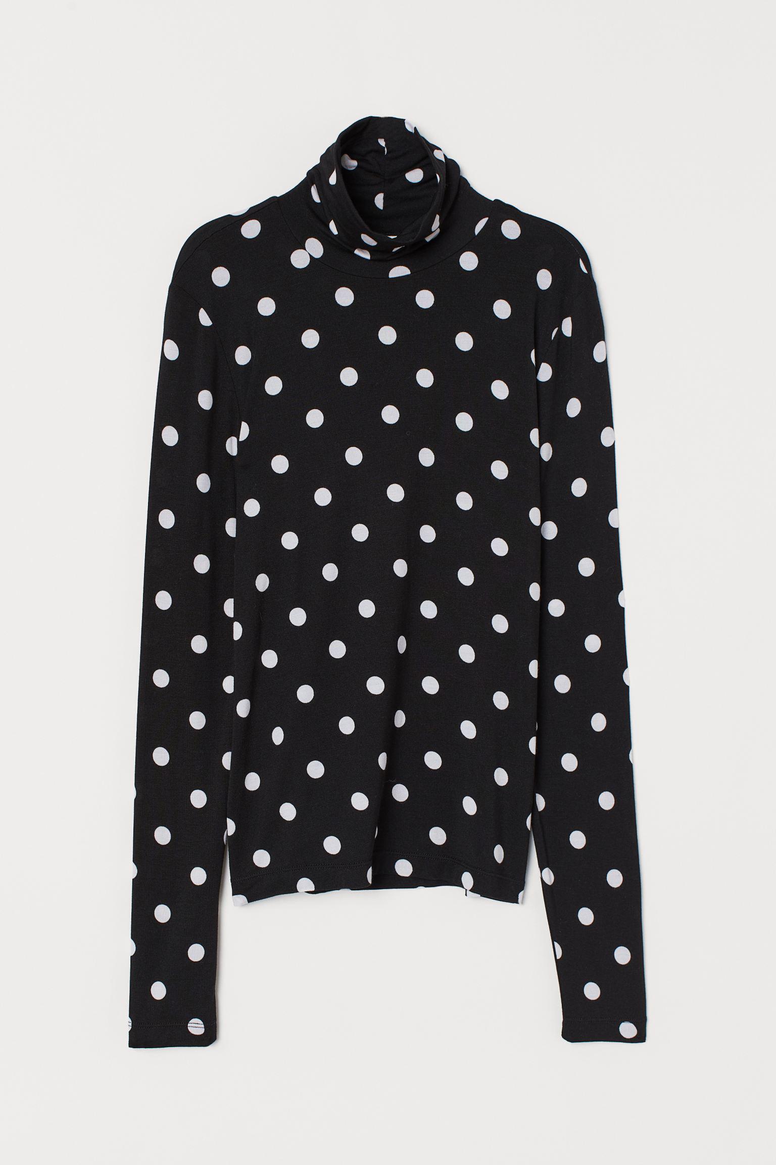 Гольф H&M XS Черный/Белый горох (21077330980) Гольф H&M XS Черный/Белый горох (21077330980)