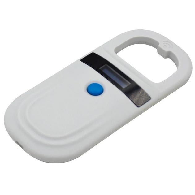 Считыватель чипов ветеринарный RFID 134,2KHz для собак/котов/домашних/сельскохозяйственных животных и птиц Белый Считыватель чипов ветеринарный RFID 134,2KHz для собак/котов/домашних/сельскохозяйственных животных и птиц Белый