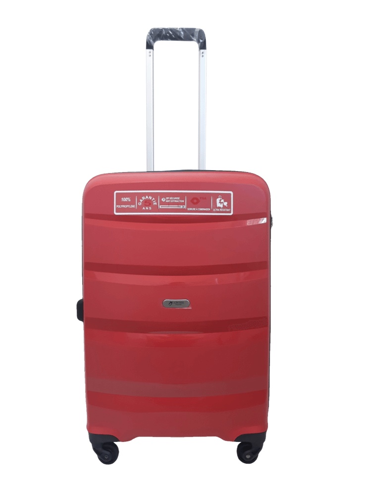 Чемодан дорожный Airtex 229 М полипропилен 72 л 65x45x24 см Красный