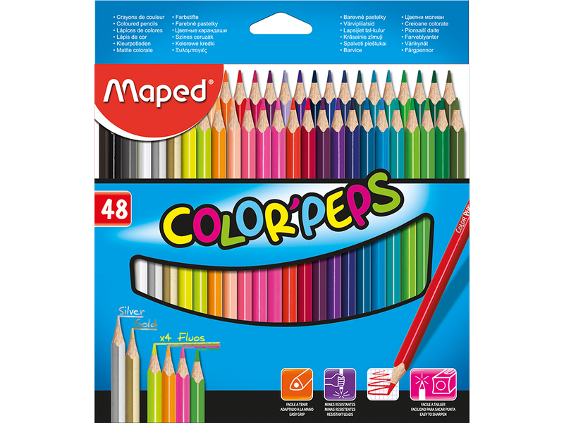 Олівці кольорові Maped Color Peps Classic 48 кольорів (MP.832048)