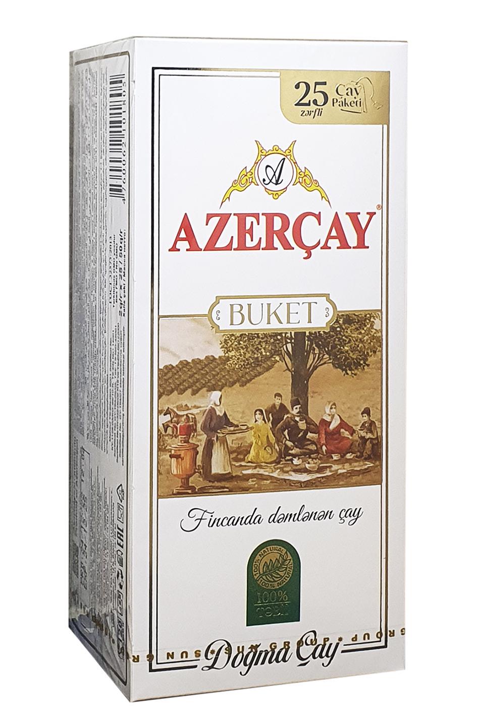 Чай чорний Азерчай Букет у пакетиках 25 пакетиків 2 г (765)