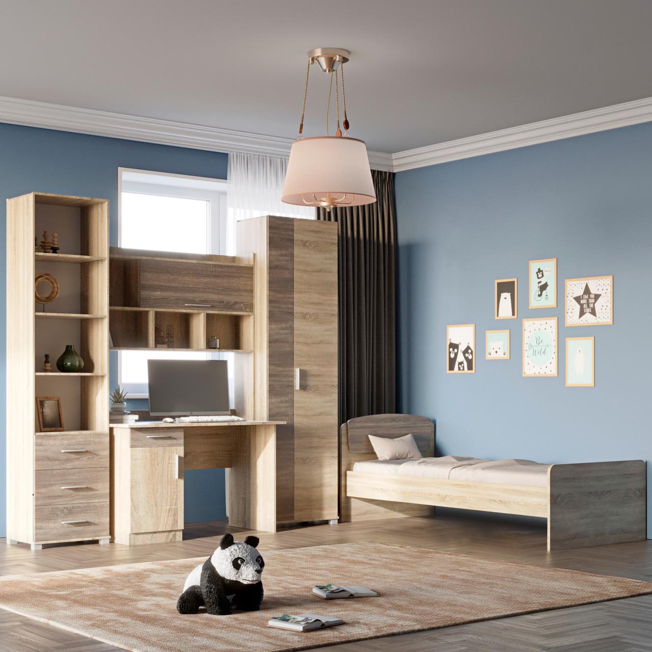 Спальня дитяча Еверест Бриз Комплект 7 модульна 4 елементи Сонома/трюфель (DTM-2561) - фото 2 Спальня дитяча Еверест Бриз Комплект 7 модульна 4 елементи Сонома/трюфель (DTM-2561) - фото 2