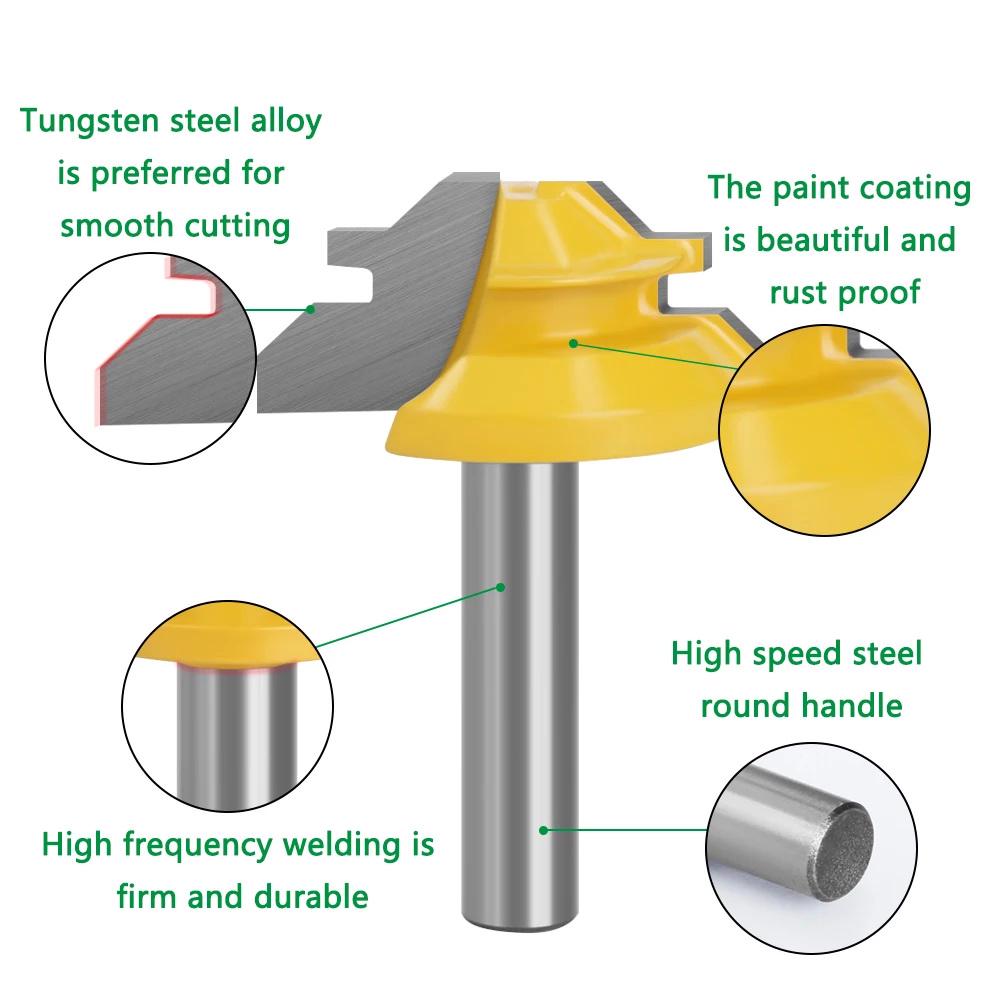 Фреза для прямого и углового сращивания 8x38,1 мм (F509) - фото 2 Фреза для прямого и углового сращивания 8x38,1 мм (F509) - фото 2