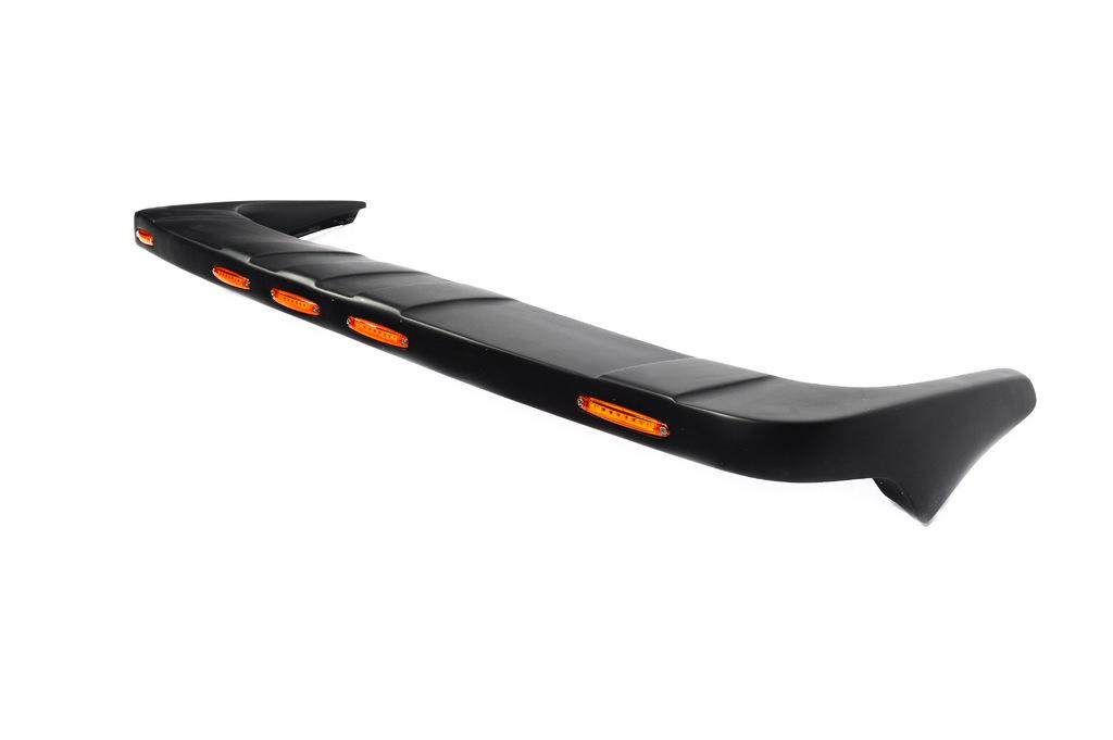 Козырек лобового стекла LED V1 Omsa Line для Ford Ranger 2011-2022 гг. abs-пластик Черный