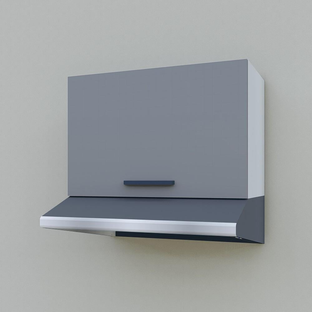 Шкаф навесной Opendoors МП2 для кухни под вытяжку 600 мм Антрацитовый/Светлый серый (МП2/8) - фото 2 Шкаф навесной Opendoors МП2 для кухни под вытяжку 600 мм Антрацитовый/Светлый серый (МП2/8) - фото 2