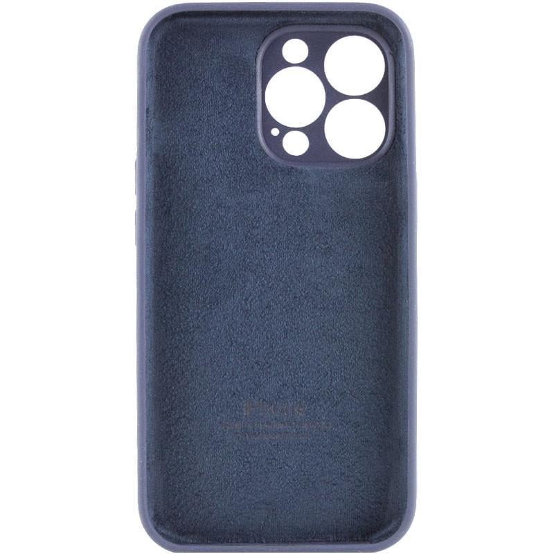 Противоударный чехол Silicone Case Full Camera Protective (AA) для Apple iPhone 13 Pro Max (6.7") Темно-синий / Midnight blue - фото 2