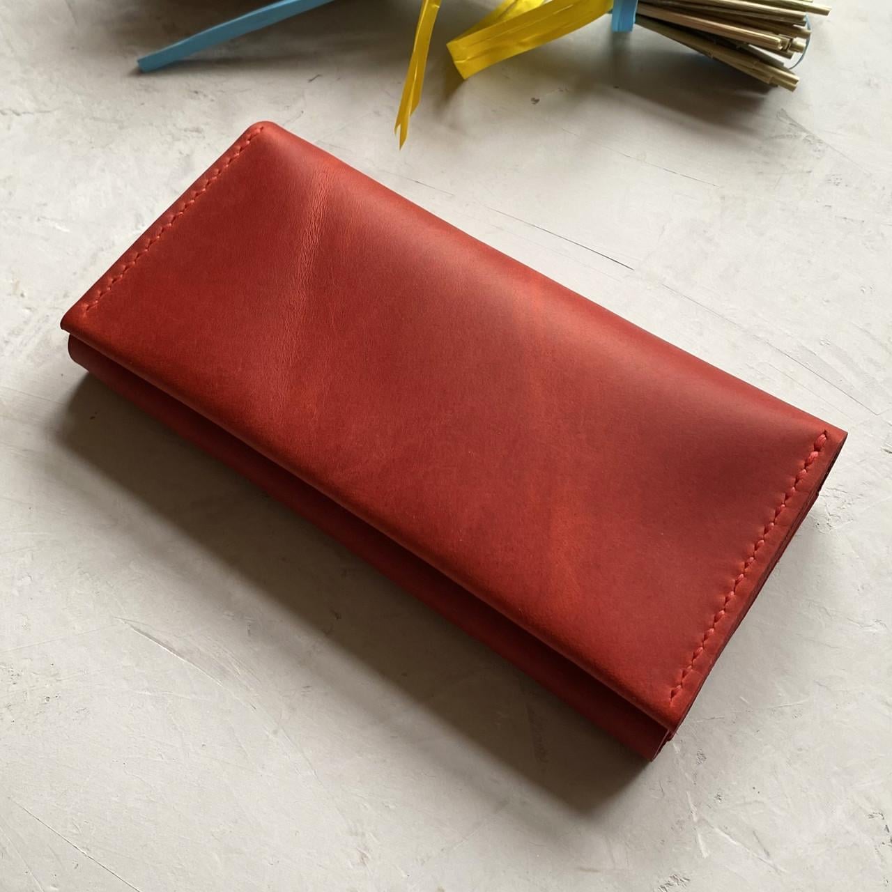 Кошелек женский Stedley leather Жасмин из натуральной кожи Красный (30640815)