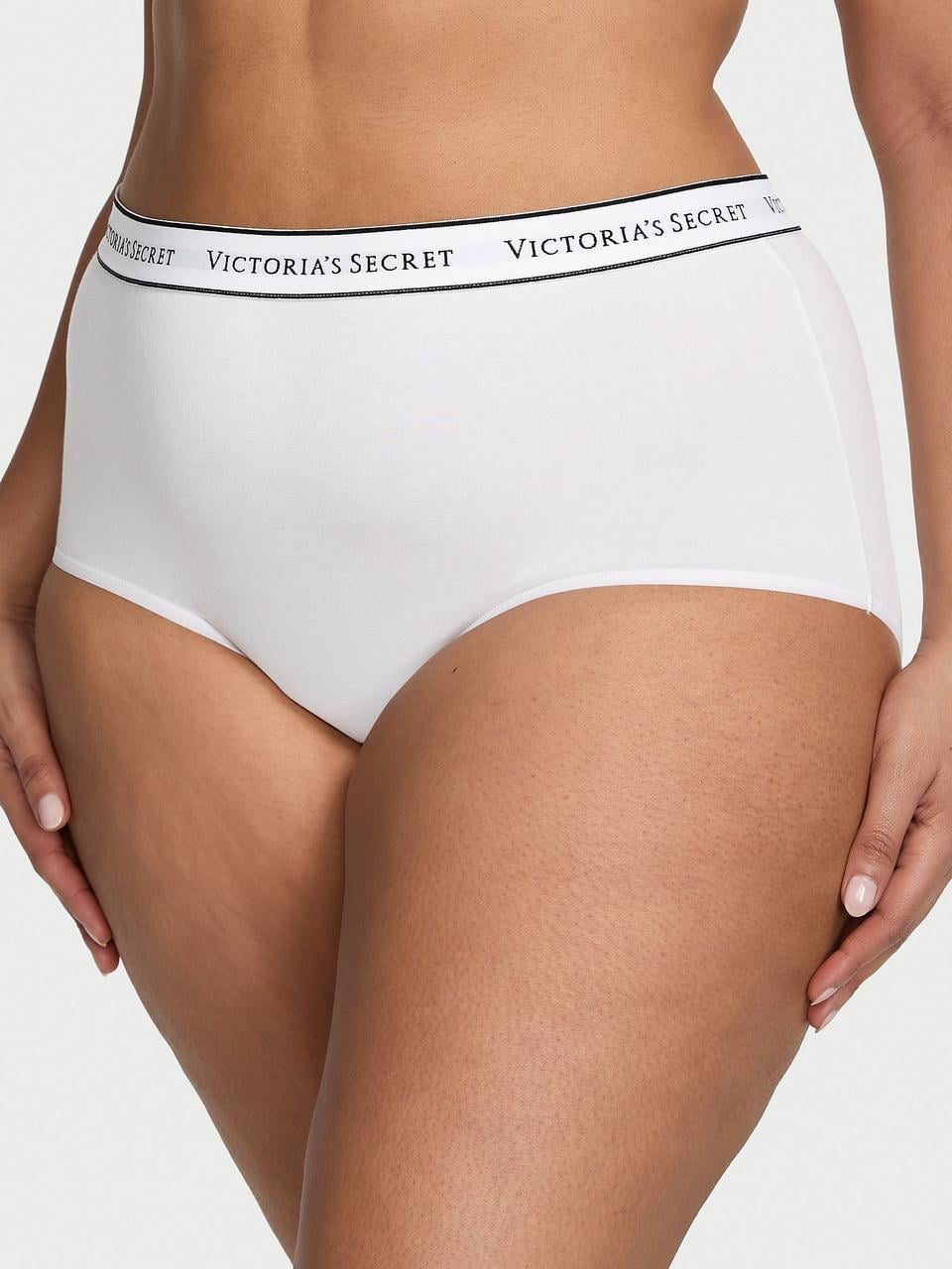 Трусики женские Victoria's Secret Brief Logo Cotton Modern XL Белый (42112955166941)