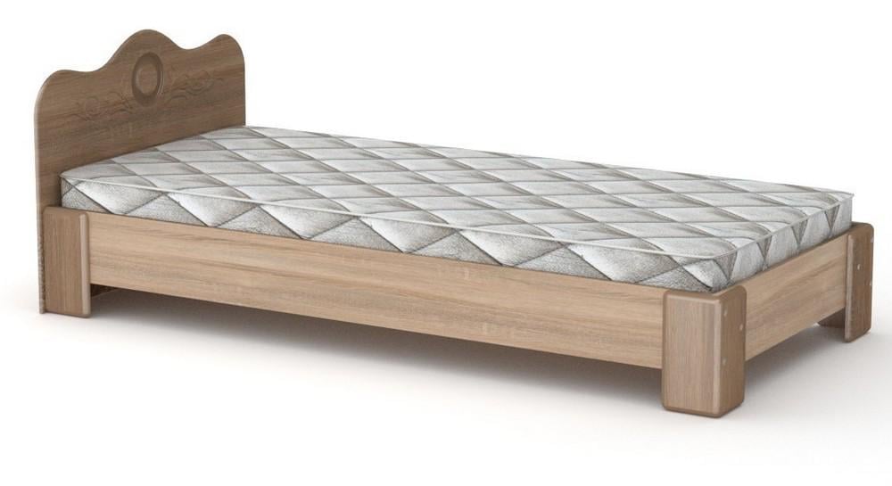 Большая односпальная кровать Компанит-100 МДФ Дуб сонома (987680)