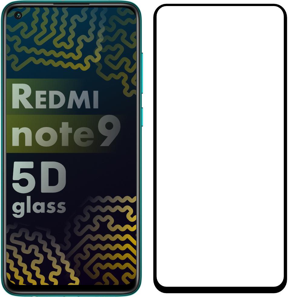 5D стекло Xiaomi Redmi Note 9 (Защитное Full Glue) Black (15998)
