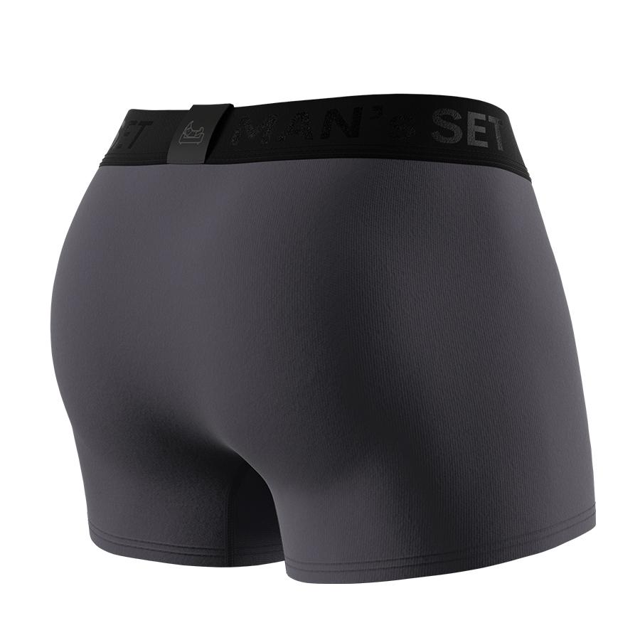 Боксери чоловічі анатомічні з бавовни MAN's SET Anatomic Classic 2.0 Black Series NB100-10 3XL Графітовий - фото 4 Боксери чоловічі анатомічні з бавовни MAN's SET Anatomic Classic 2.0 Black Series NB100-10 3XL Графітовий - фото 4