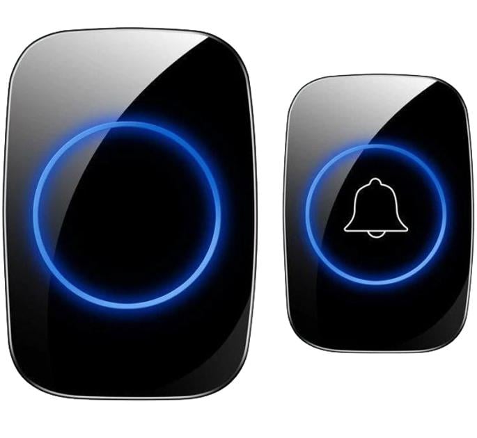 Дверной звонок со светодиодной подсветкой Kayfovo беспроводной и водонепроницаемый до 250 м (28594)