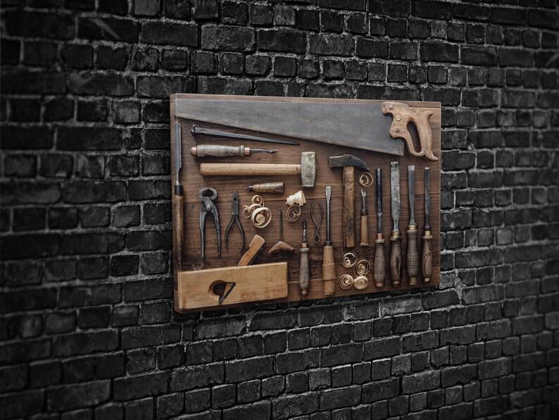 Картина для интерьера Рабочие инструменты 51x34 см (434)