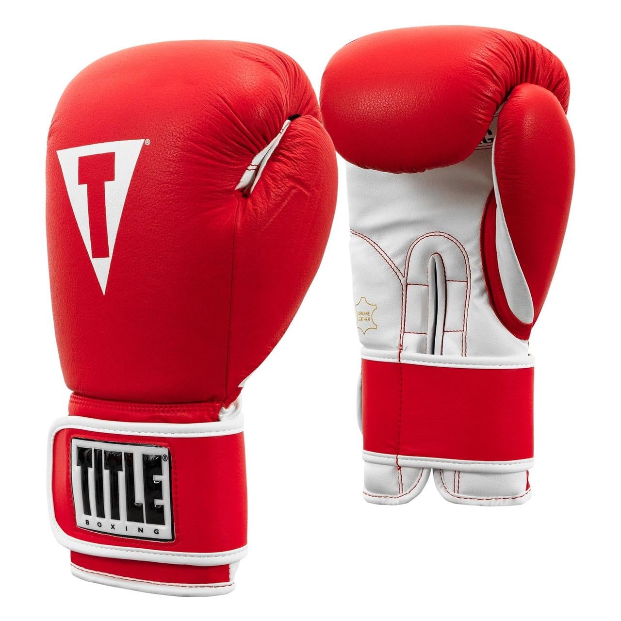 Боксерські рукавички TITLE Boxing Pro Style Leather Gloves3.0 16 oz Red/White (TVVTG3 16 RD/WH) Боксерські рукавички TITLE Boxing Pro Style Leather Gloves3.0 16 oz Red/White (TVVTG3 16 RD/WH)
