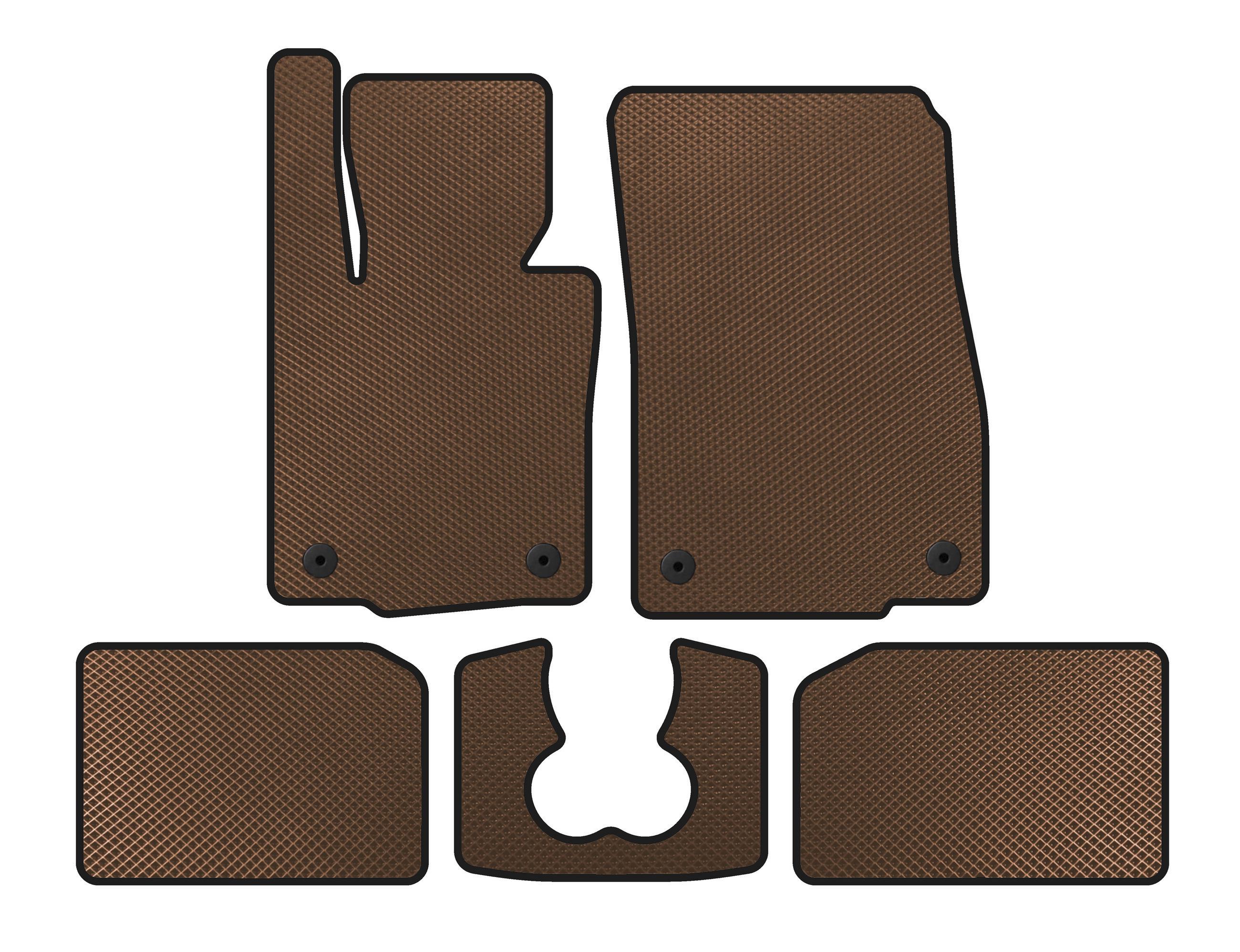 Коврики EVA Digital Designs для Mini Cooper F55/56/57 2014-2023 гг. Коричневый (141844)
