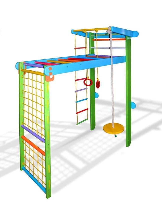 Спортивный уголок-трансформер для детей 225 см Разноцветный (768л)