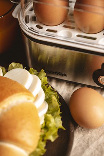 Яйцеварка автоматична Mesko MS 4485 на 3 яйця з мірною склянкою Silver (24869617) - фото 11