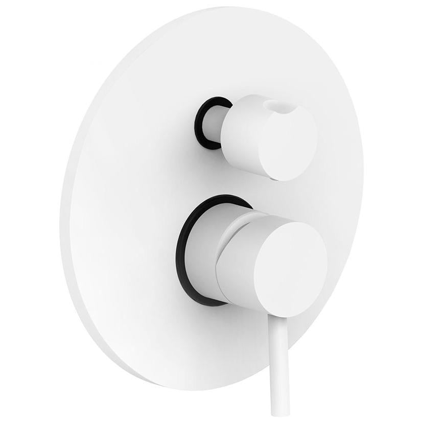 Смеситель скрытого монтажа Paffoni Light LIG019BO с переключателем Белый (194137)