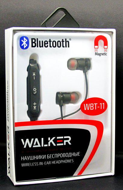 Навушники Walker WBT-11 Bluetooth Black - фото 3