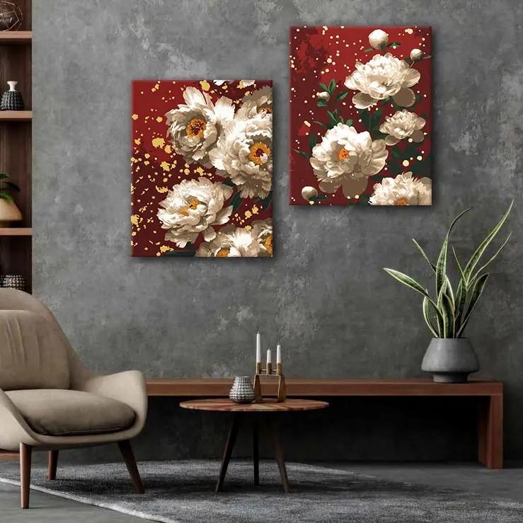 Картина по номерам Riviera Blanca "Белые цветы в бархате" ITR-108 2 шт. в наборе краска с металлическим эффектом (RB-1087/RB-1102) Картина по номерам Riviera Blanca "Белые цветы в бархате" ITR-108 2 шт. в наборе краска с металлическим эффектом (RB-1087/RB-1102)