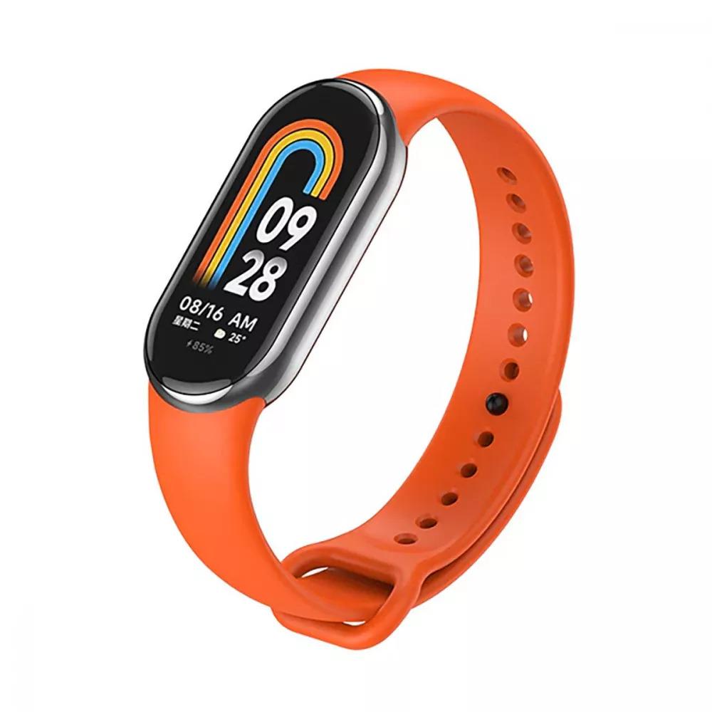 Ремінець силіконовий для фітнес-браслету PRC Mi Band 8 Orange (13925681)