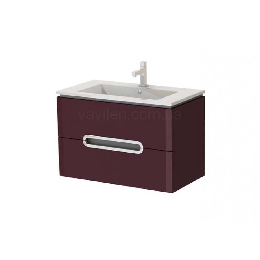 Тумба з умивальником Prato Ювента Pr-85 Бордовий (17793)
