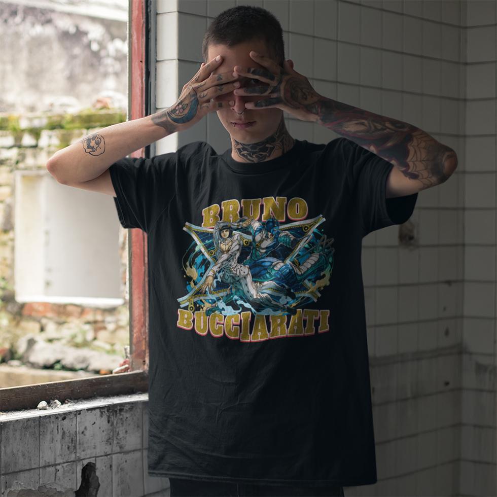 Футболка унісекс Jojos Bizarre Adventure Bruno Bucciarati XL Чорний (0000011726)