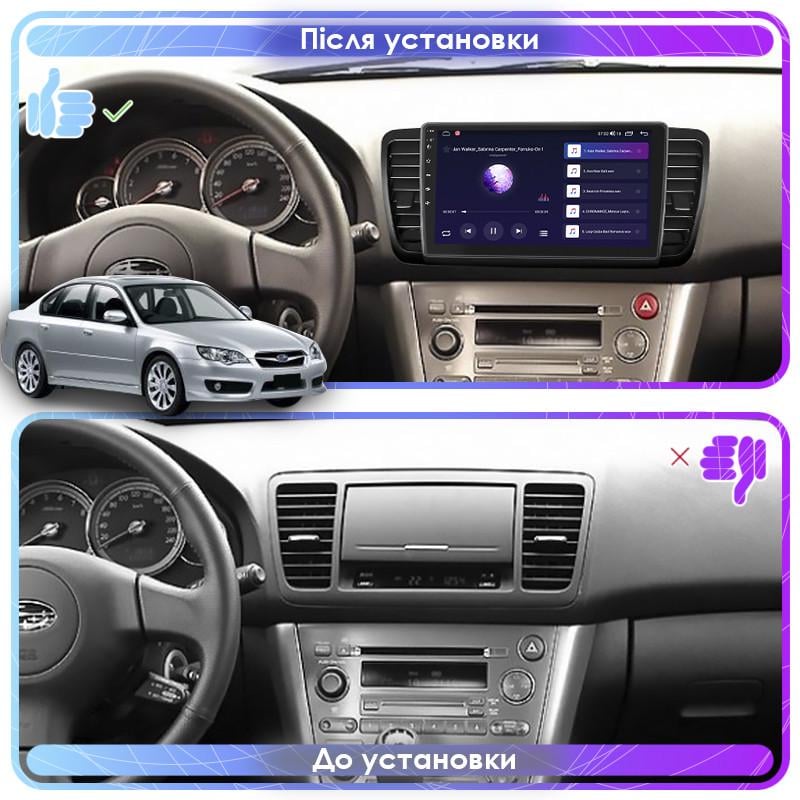 Магнитола штатная Lesko для Subaru Legacy IV 2003-2006 9" 2/32Gb 4G Wi-Fi GPS Top - фото 3