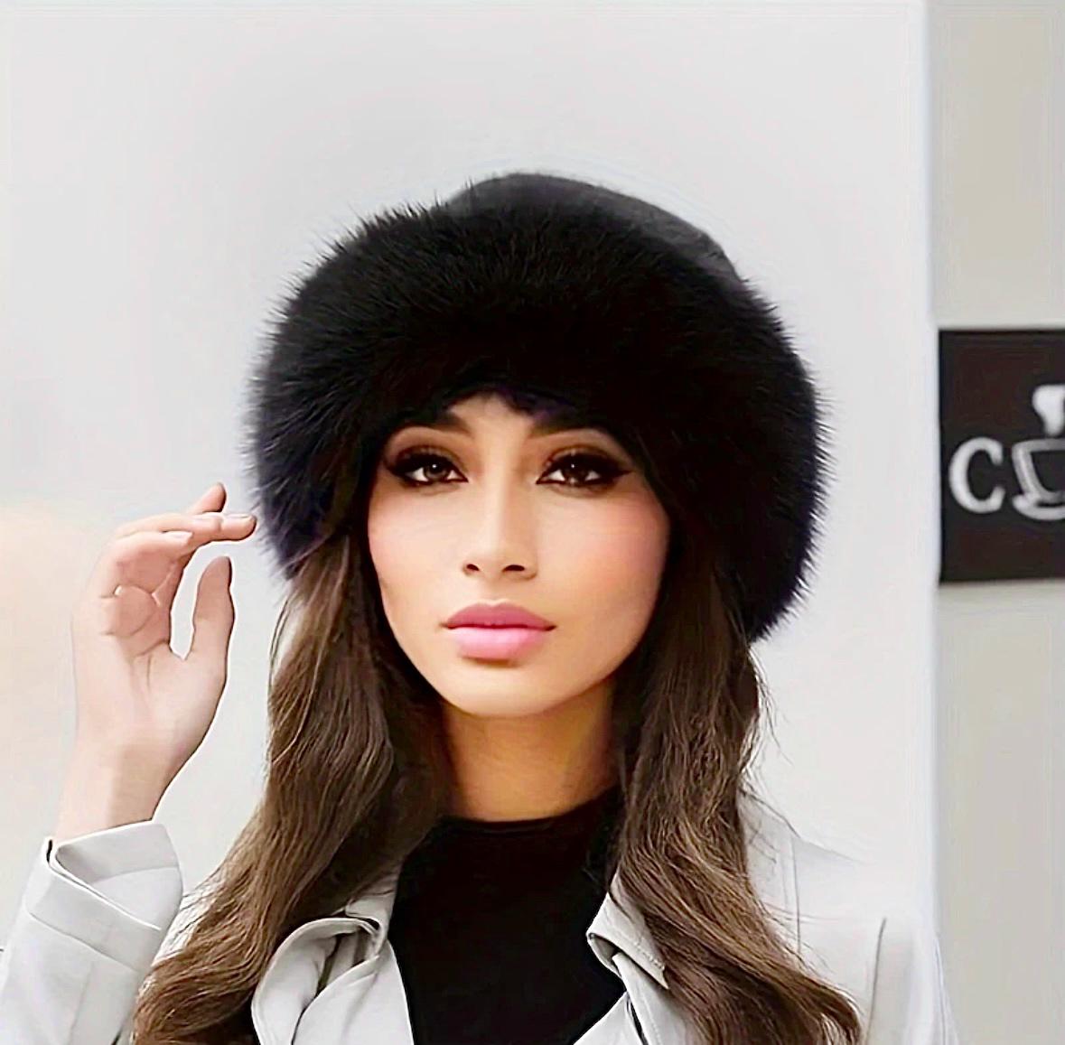 Шапка женская Wuke плюшевая one size Черный - фото 2