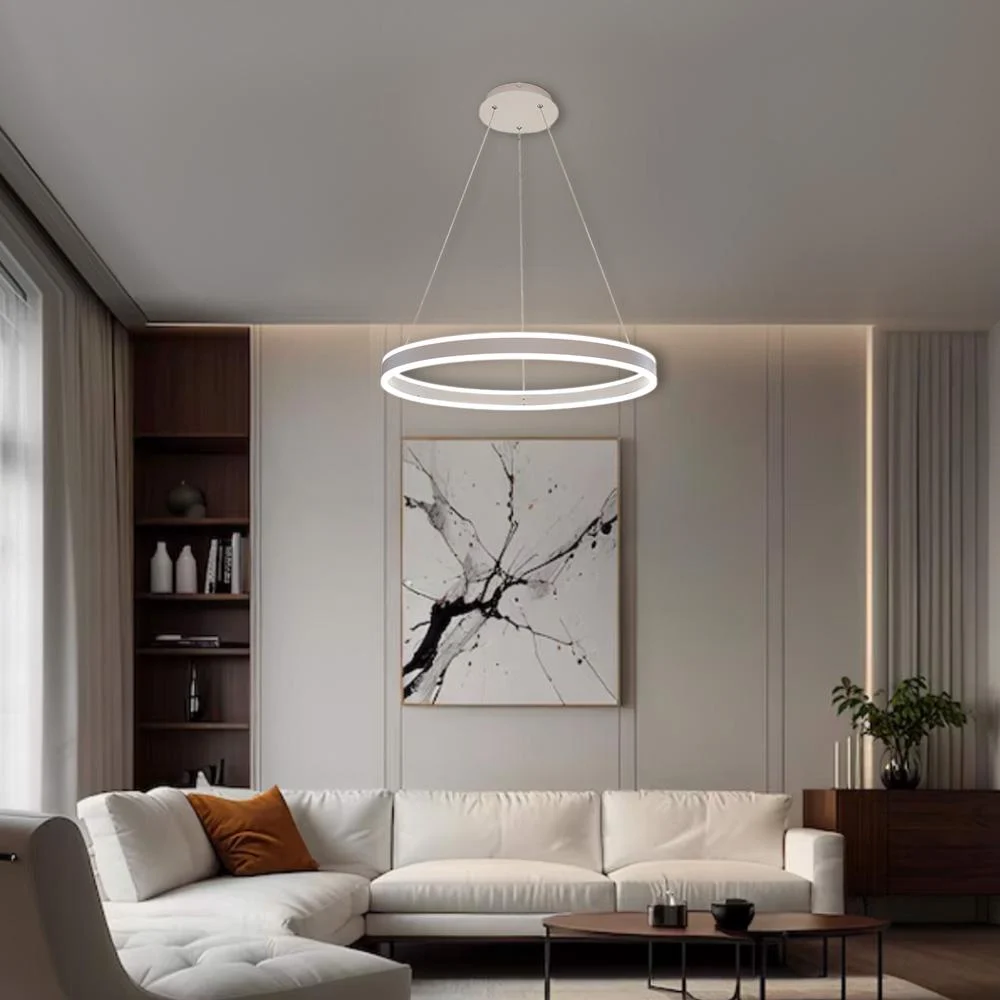 Люстра ESLLSE STELLA R с пультом 96W 600x1200 мм Белый (10039) - фото 4