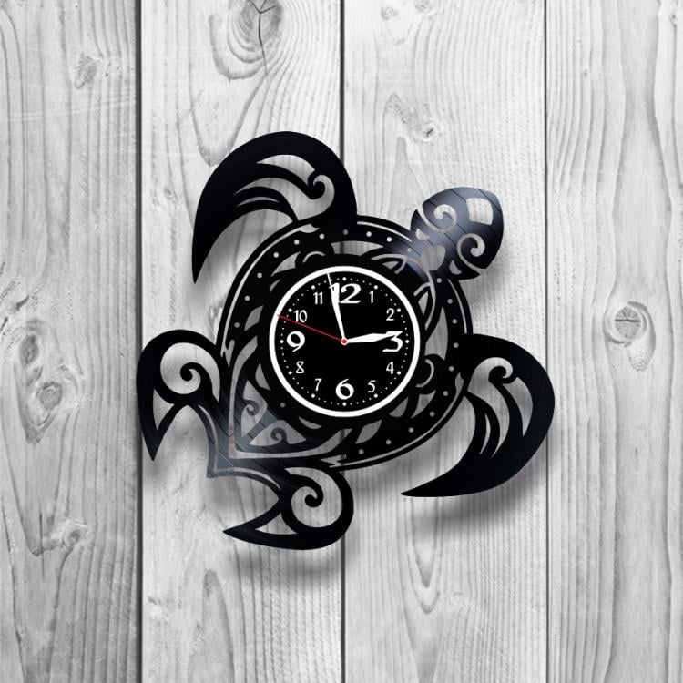 Часы настенные Черепаха 0314 из виниловой пластинки