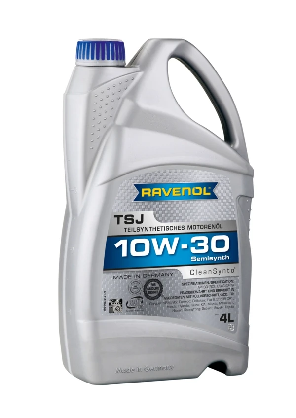 Моторное масло RAVENOL TSJ 10W-30 полусинтетика 4 л (1112106-004)