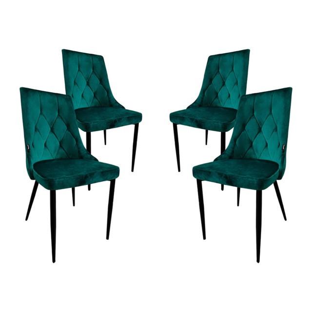 Стул-кресло для кухни/гостиной/кафе Bonro B-426 4 шт. Зеленый (2528936758)