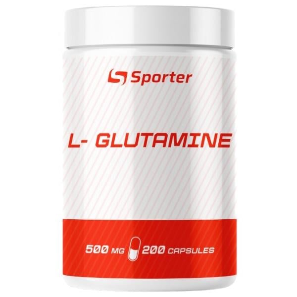 Глютамин для спорта Sporter L-Glutamine 500 мг 200 капс. (000023808)