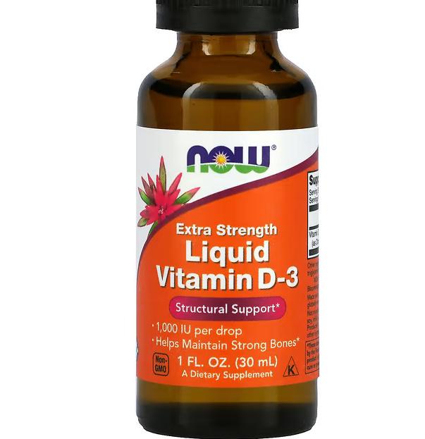 Вітамін D NOW Foods Vitamin D3 Extra Strength 30 ml