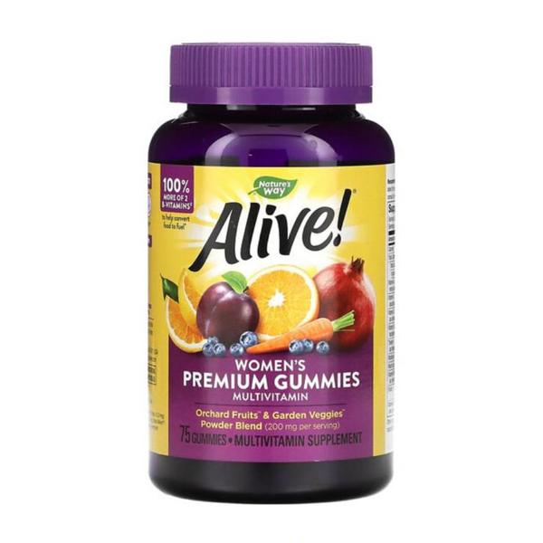 Мультивитамины для женщин жевательные Nature's Way Alive 75 таблеток