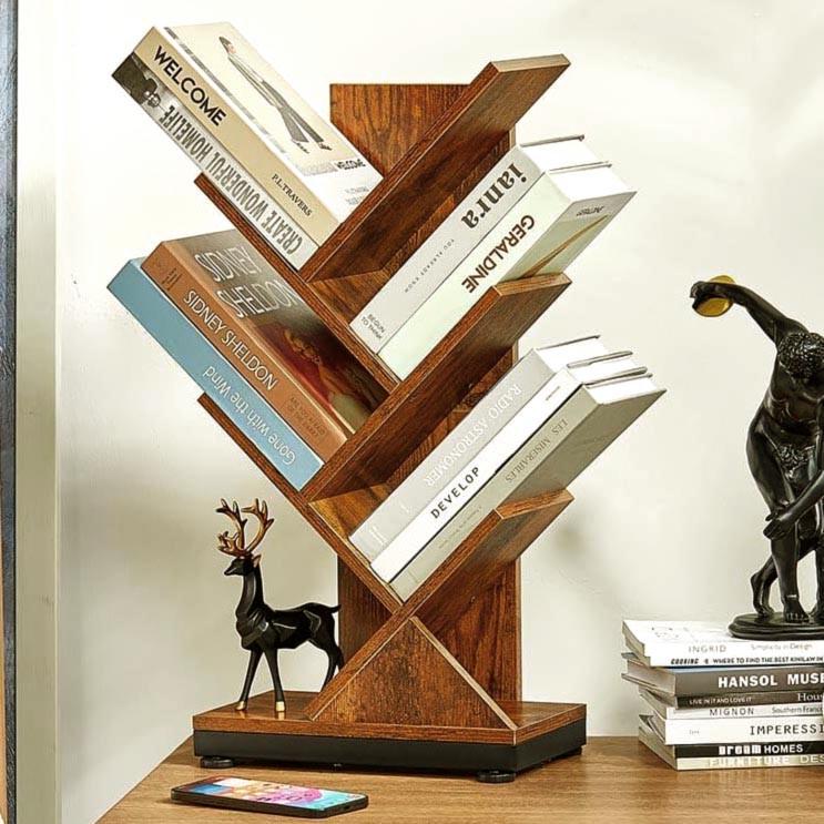 Полка книжная настольная из дерева Рамбален Охра (КПА-003104)