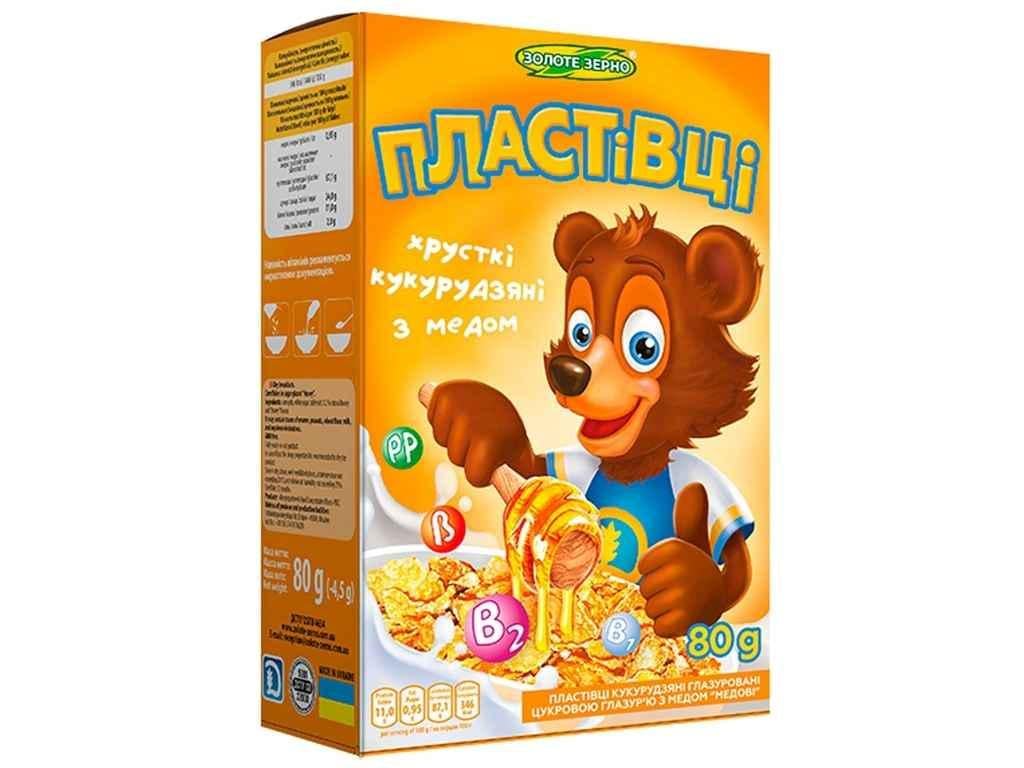 Хлопья Золотое Зерно Медовые 80 г (865684)