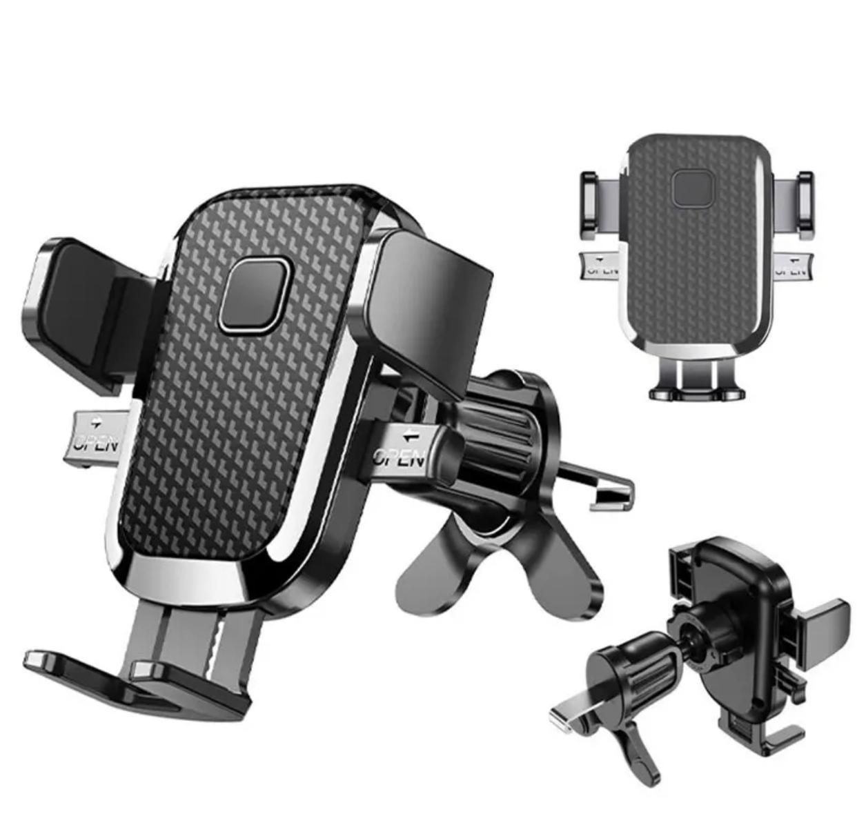 Автомобільний тримач для телефону на вентиляційну решітку Чорний - фото 2 Автомобільний тримач для телефону на вентиляційну решітку Чорний - фото 2