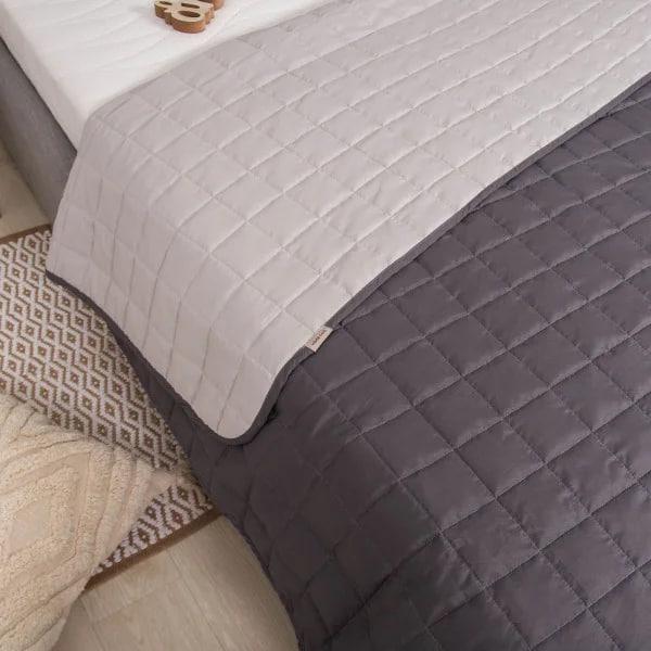 Покривало стьобане Viluta Дует 210x220 см Графіт (1537) - фото 6 Покривало стьобане Viluta Дует 210x220 см Графіт (1537) - фото 6