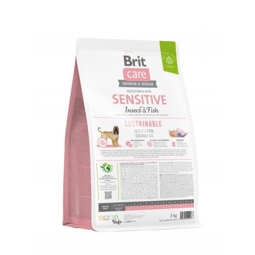 Корм сухий Brit Care Dog Sustainable Sensitive для собак із чутливим травленням з рибою та комахами 3 кг - фото 3 Корм сухий Brit Care Dog Sustainable Sensitive для собак із чутливим травленням з рибою та комахами 3 кг - фото 3