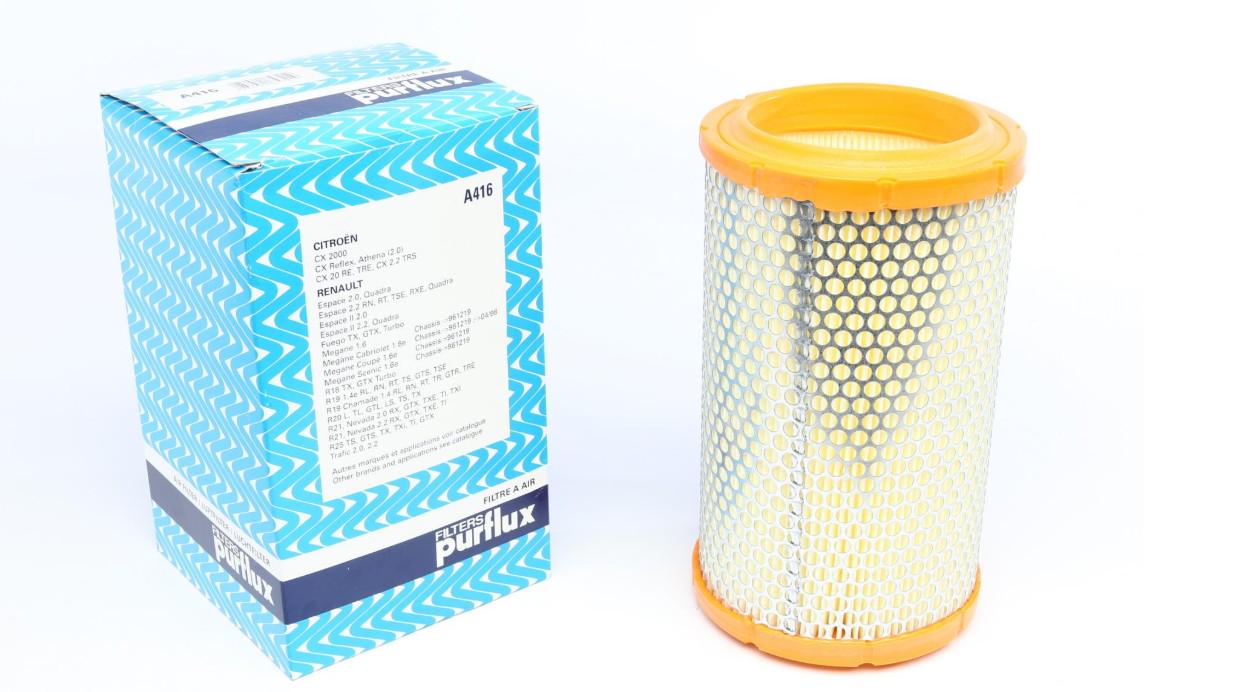 Фільтр повітряний PURFLUX для Renault 19/20/21/22 Meganei 1,6e/1,6i -99- (A416)
