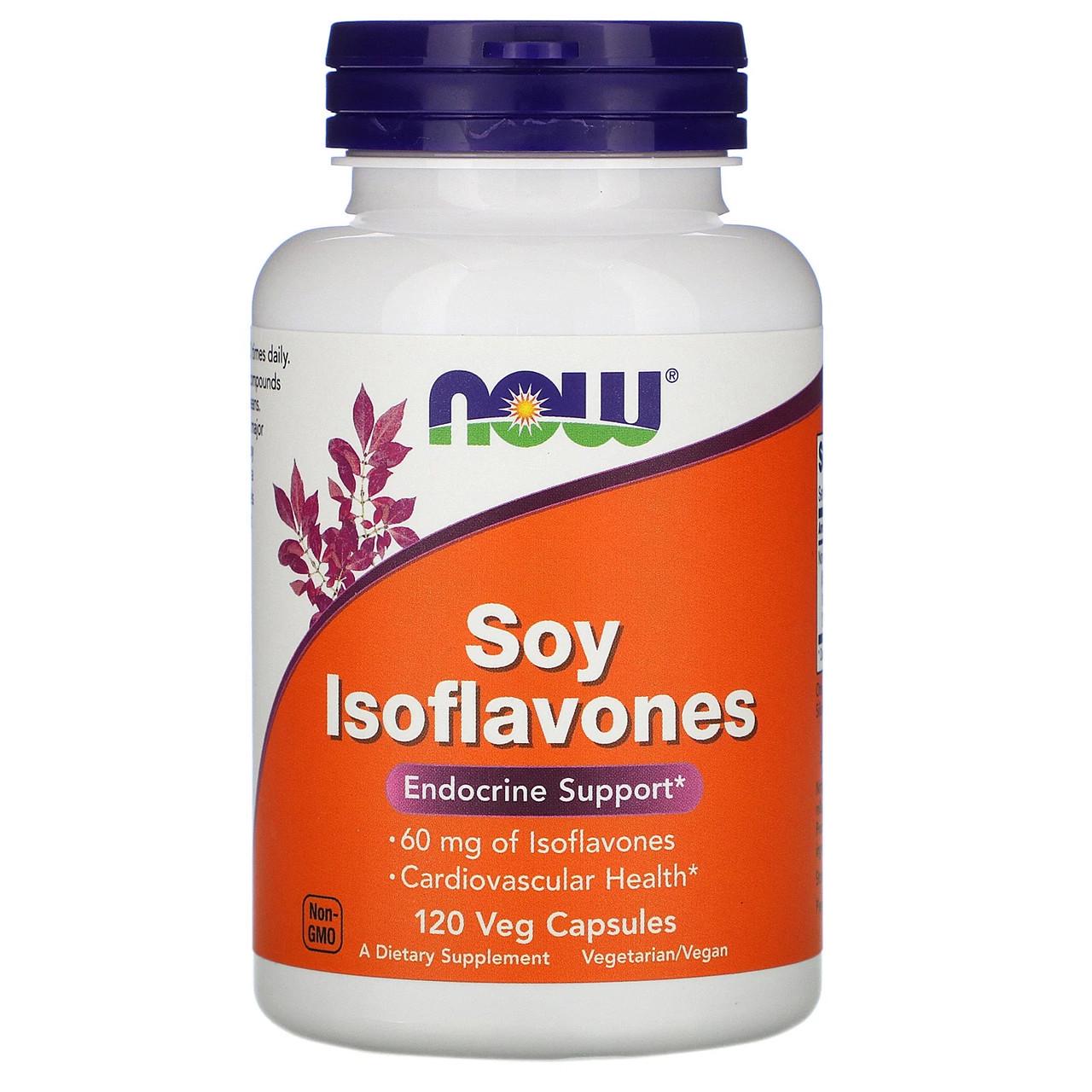 Ізофлавони сої Now Foods Soy Isoflavones підтримка ендокринної системи 120 рослинних капс. (1444366458)