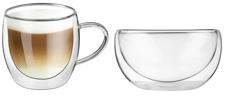 Набор для завтрака Oscar Verona чашка с пиалой с двойными стенками (OSR-0002/500)