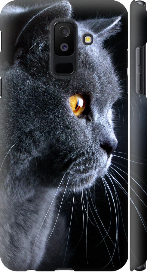 Чехол на Samsung Galaxy A6 Plus 2018 Красивый кот (3038m-1495-42517)