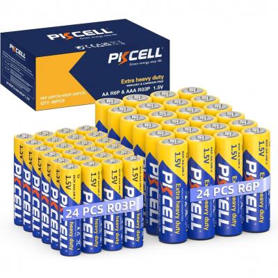 Батарейка PKCELL Super Heavy Duty AA + AAA BLI 24 + 24 шт.