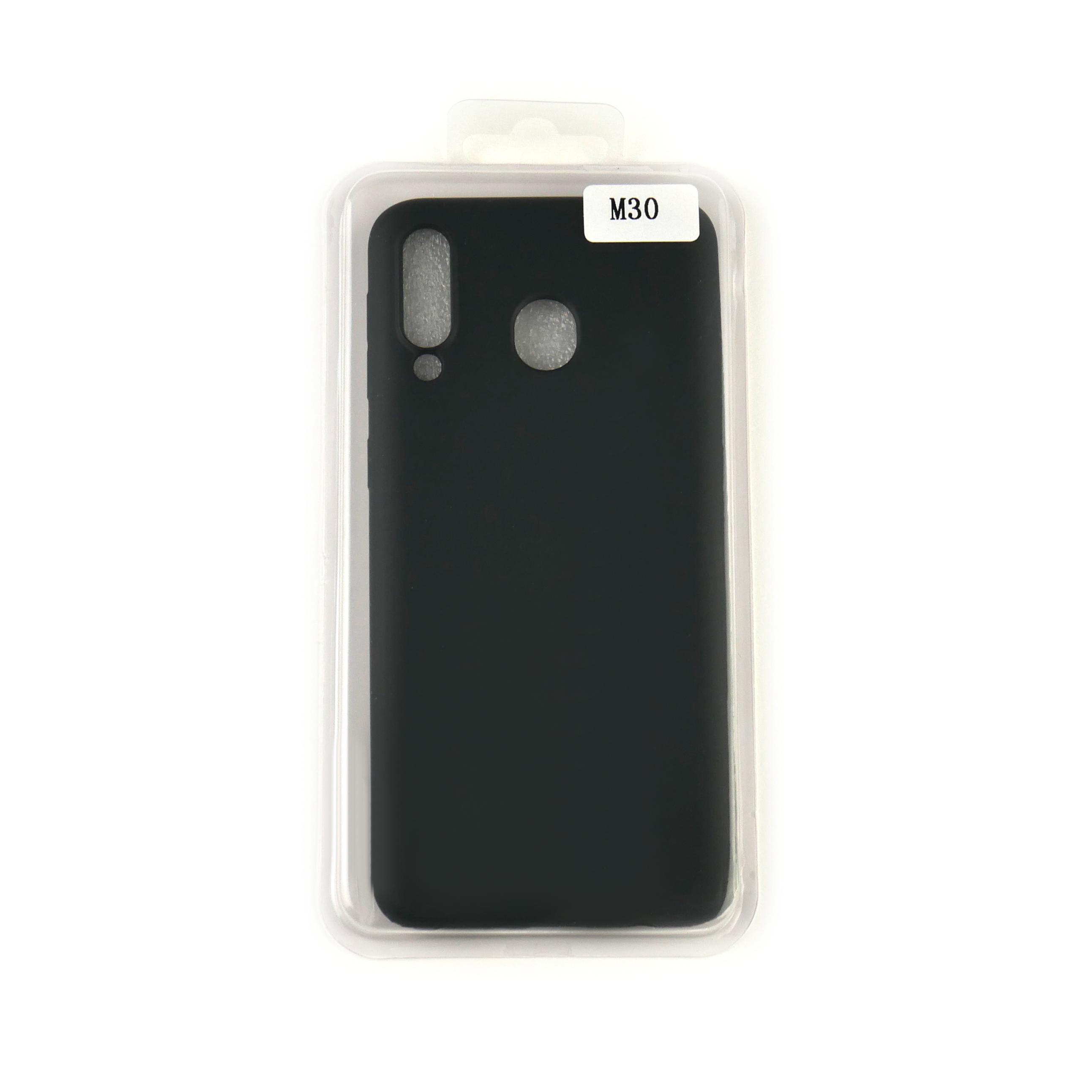 Чехол Silicone Case Full Cover Samsung M30 Черный