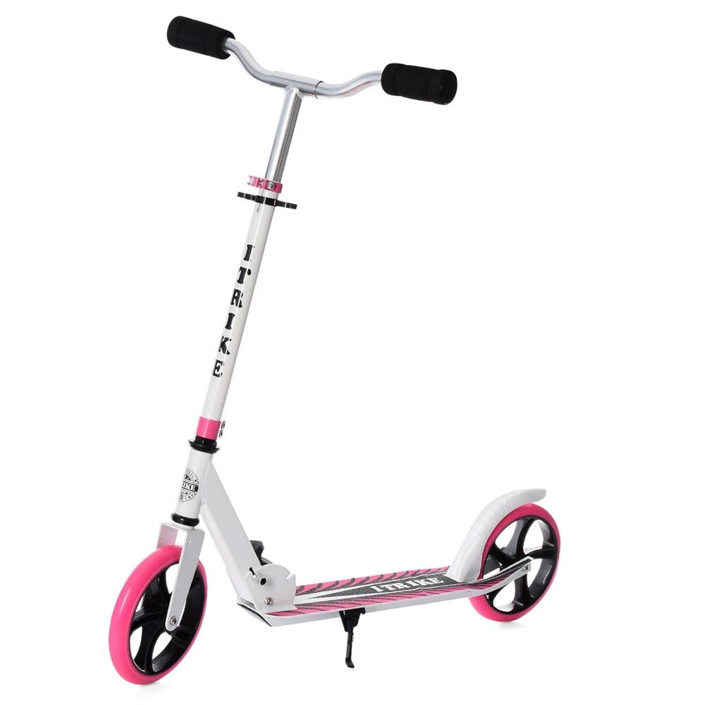 Самокат iTrike SR 2-010-10-W-P Белый/Розовый