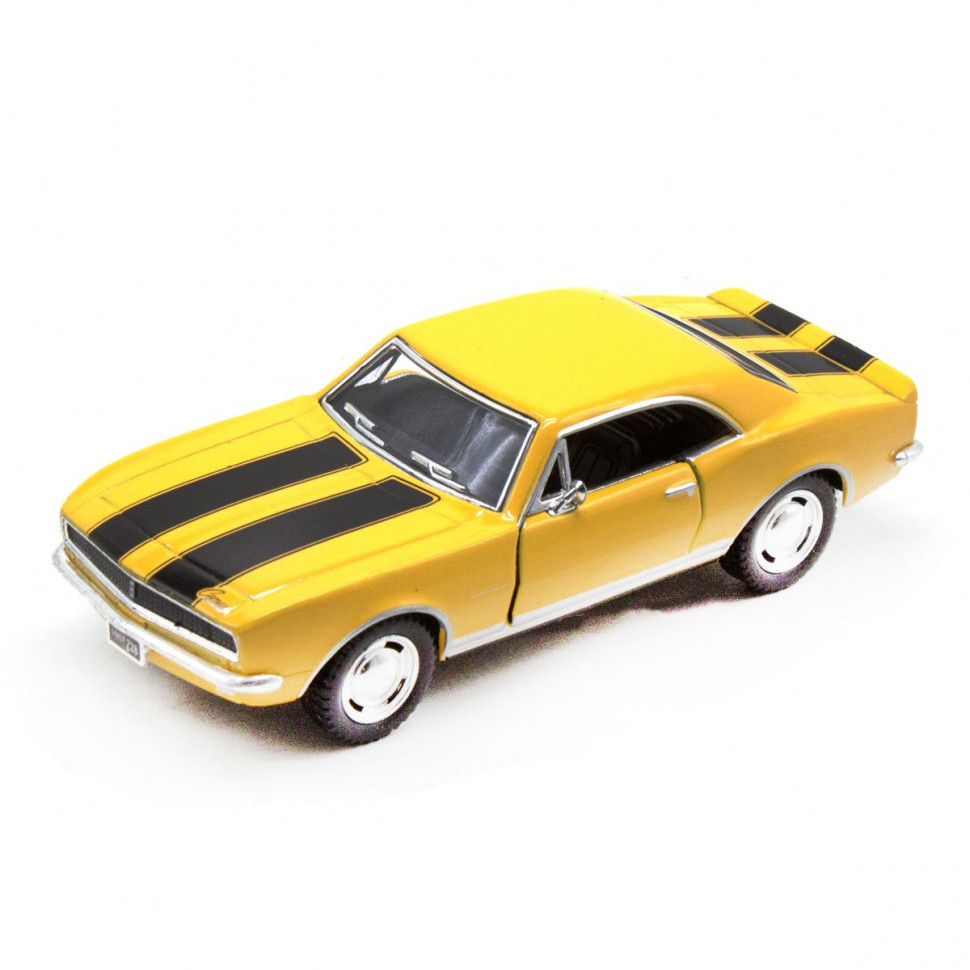Модель машинки Kinsmart CHEVROLET CAMARO ZW инерционная Yellow