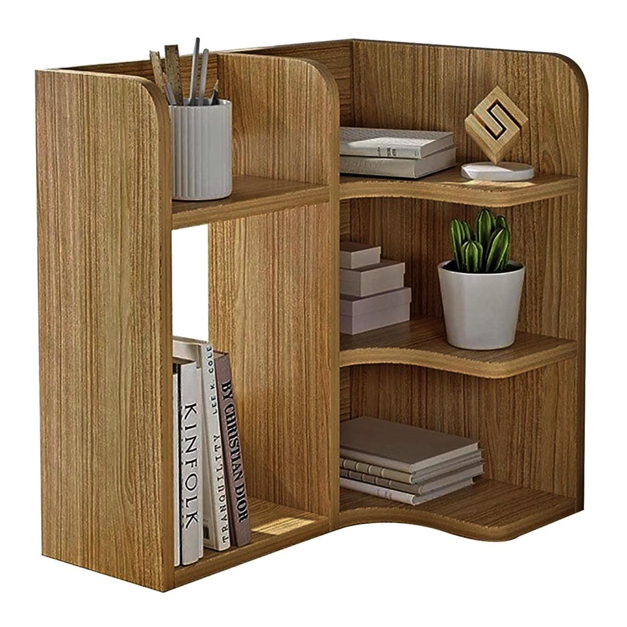 Полка-надстройка настольная из дерева Тенар сиена (АКД-007305)